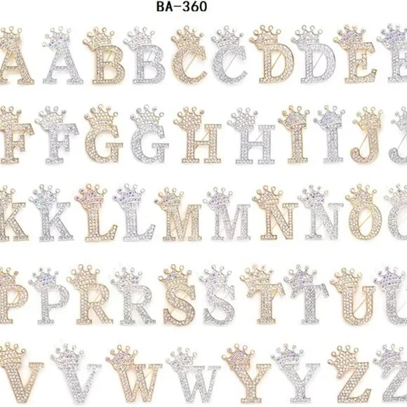 Brooches and Pins for Women Initial Brooch Pin Bag Charms Rhinestone Brooches fo - Picture 8 of 8